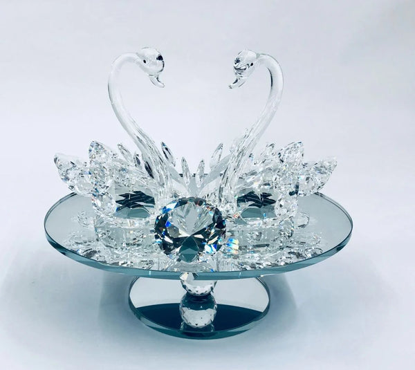 Crystal Swan Clear Figurine