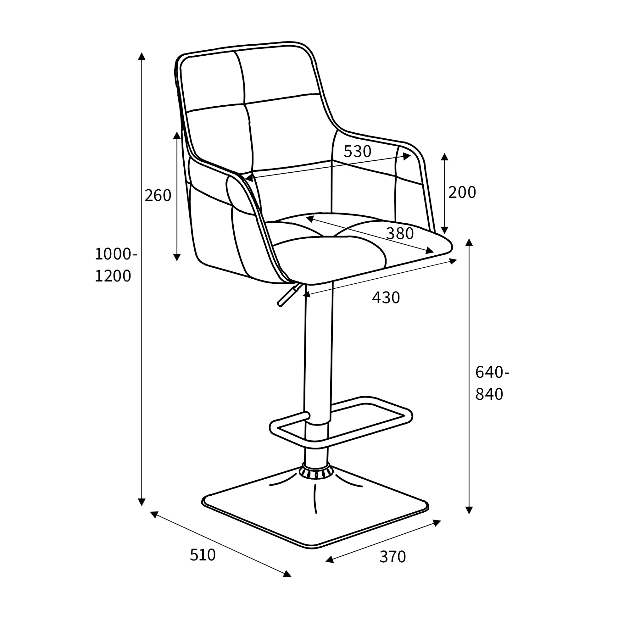 Orion Suede Effect Bar Stool