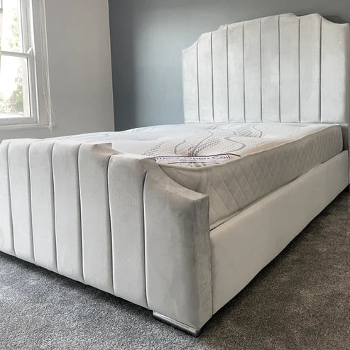 Crown Upholstered Bed Frame - Choice of Colors