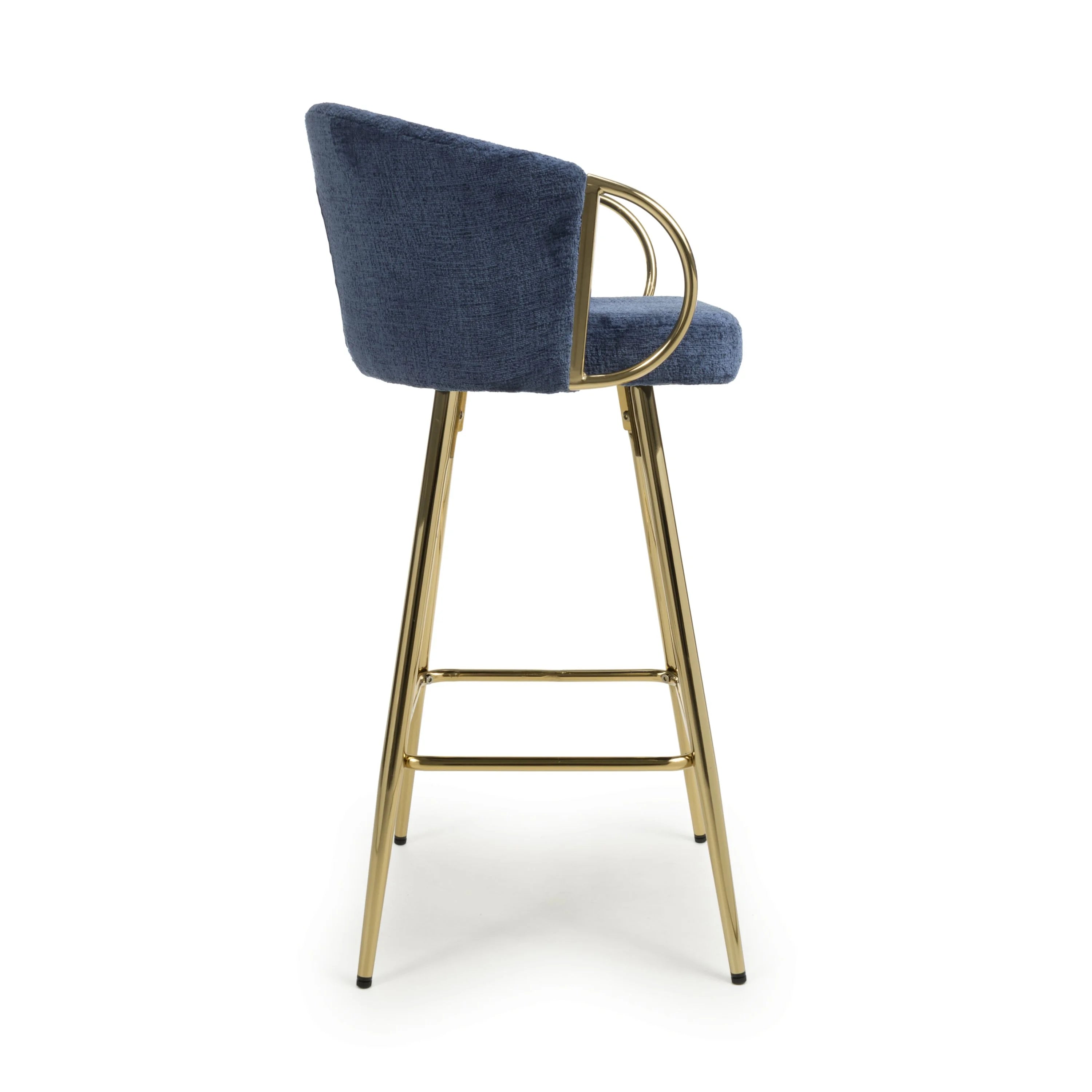 Volero Linen Effect Bar Stool