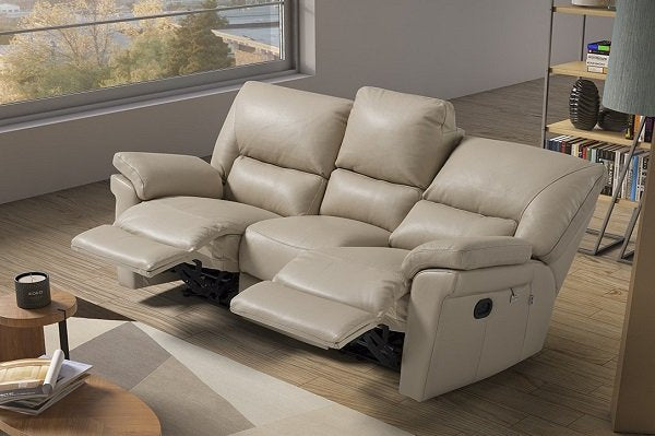 Charlton 3+2 Seater Electric Reclining Italian Leather Sofa