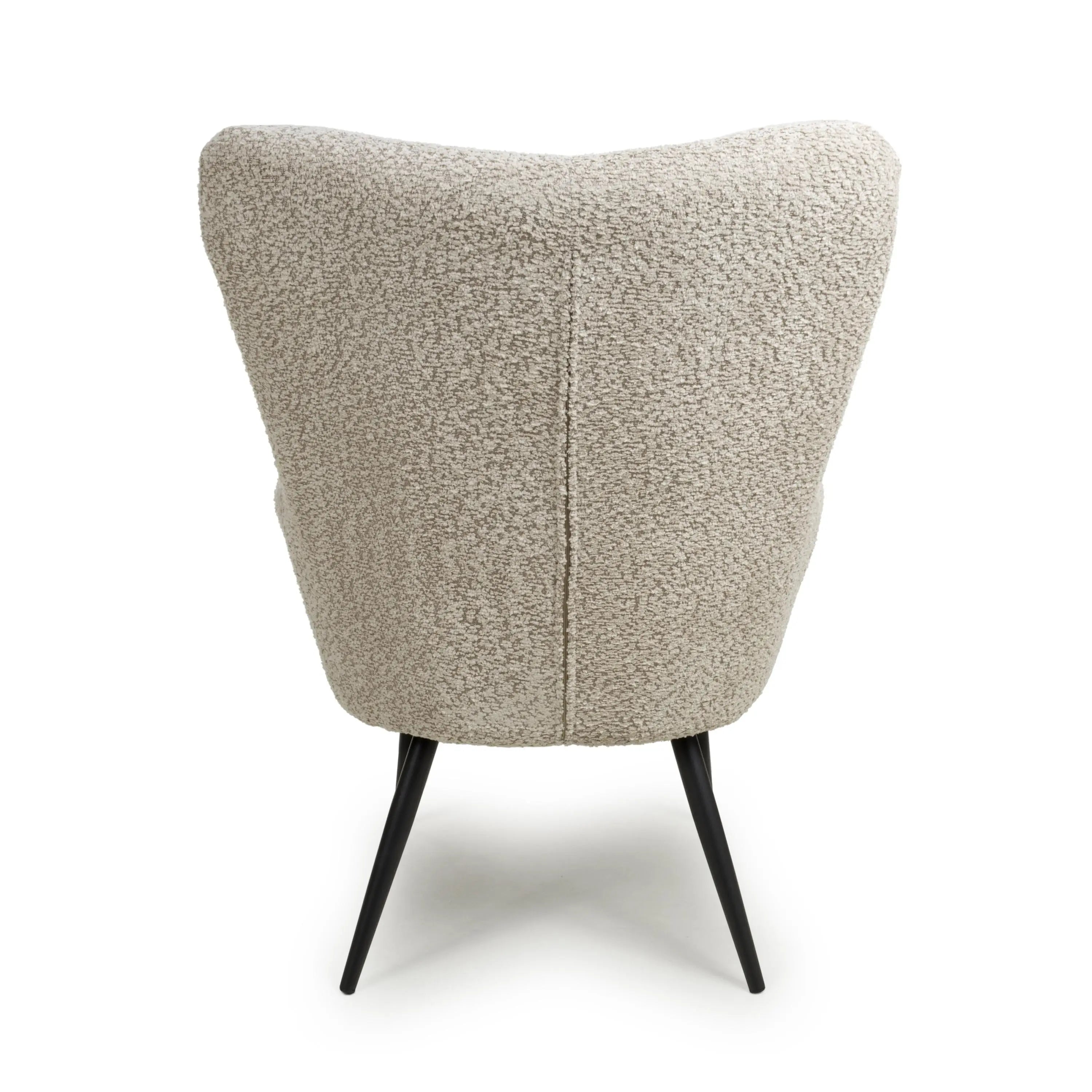 Bordeaux Textured Chenille Effect Grey Armchair