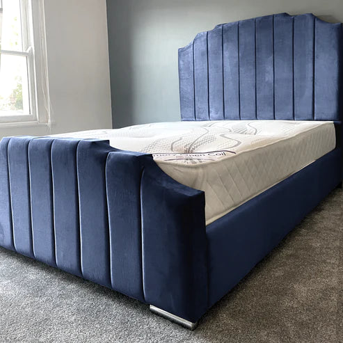 Crown Upholstered Bed Frame - Choice of Colors