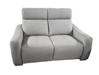 Gallia Greige Leather Recliner Sofa