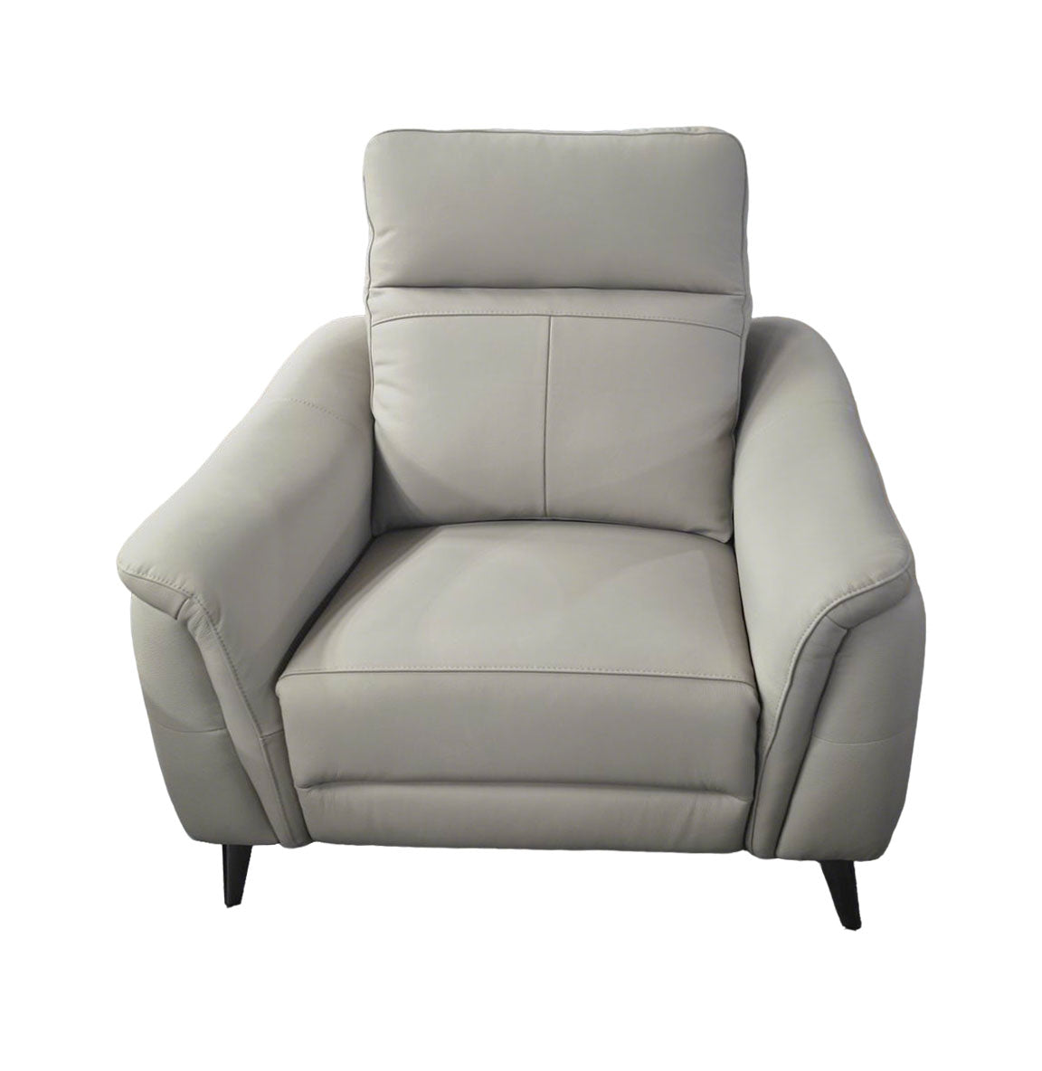 Lusso Greige Leather Recliner Sofa