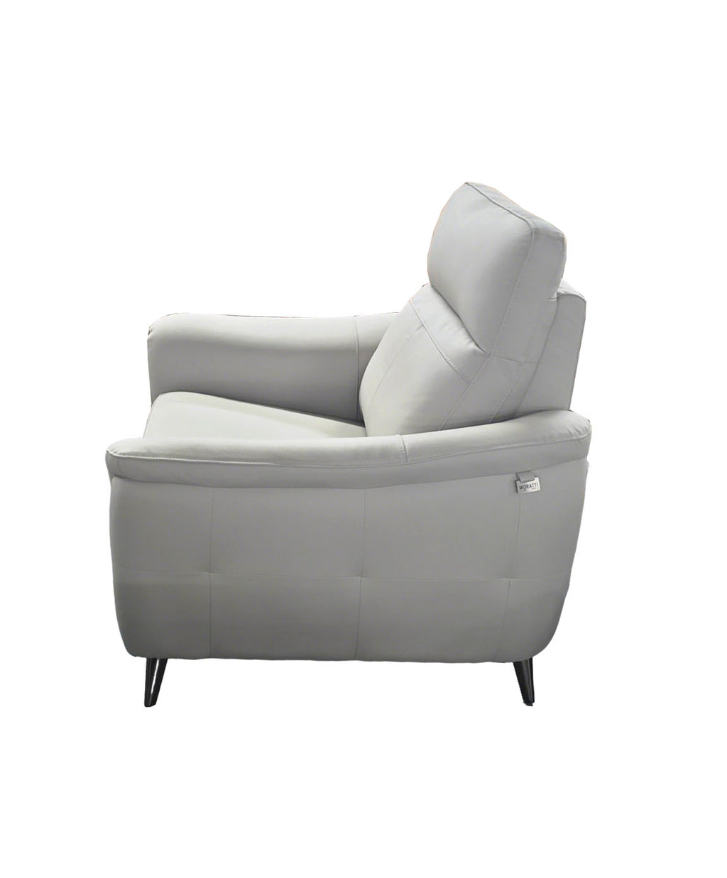 Lusso Greige Leather Recliner Sofa