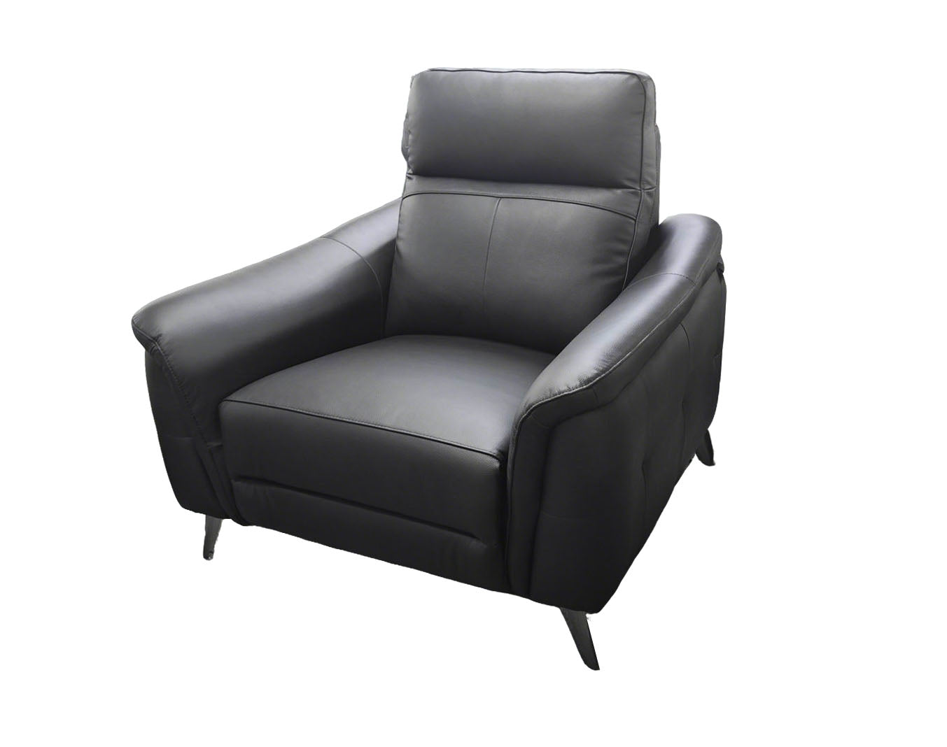 Lusso Black Leather Recliner Sofa