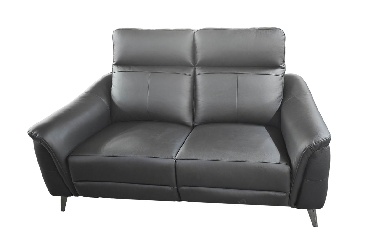 Lusso Black Leather Recliner Sofa