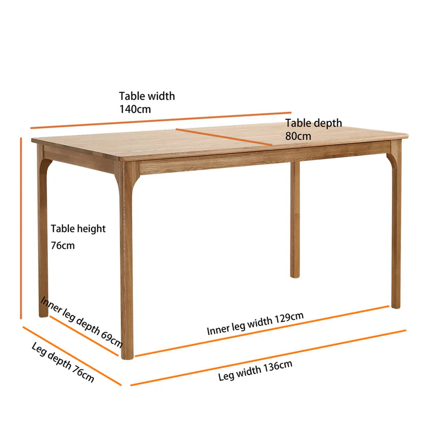 Aldon Oak Effect Dining Table