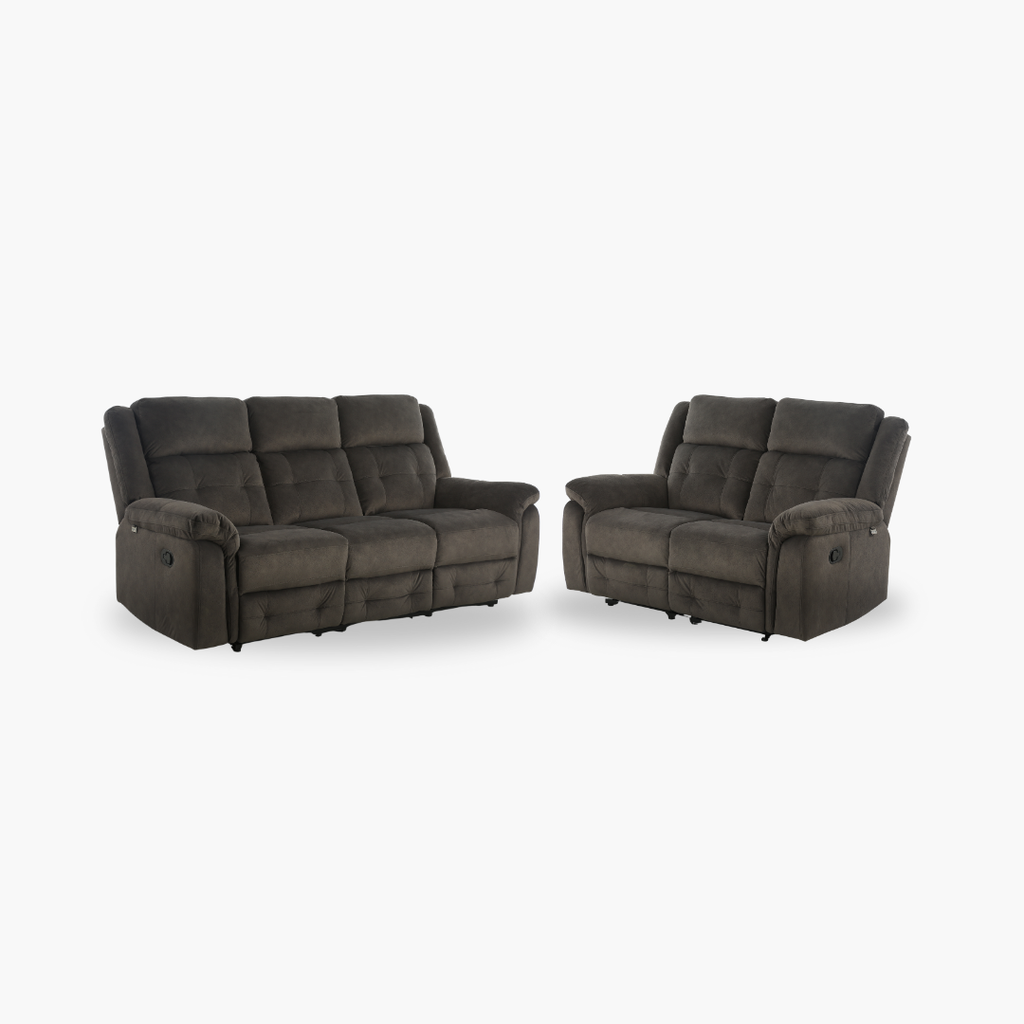 Angela 3+2 Seater Black Deal
