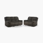 Angela 3+2 Seater Black Deal