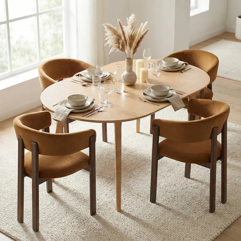 Artic Oak Effect Dining Table