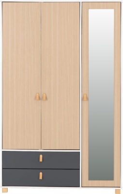 Bradford Drawer Mirrored Wardrobe