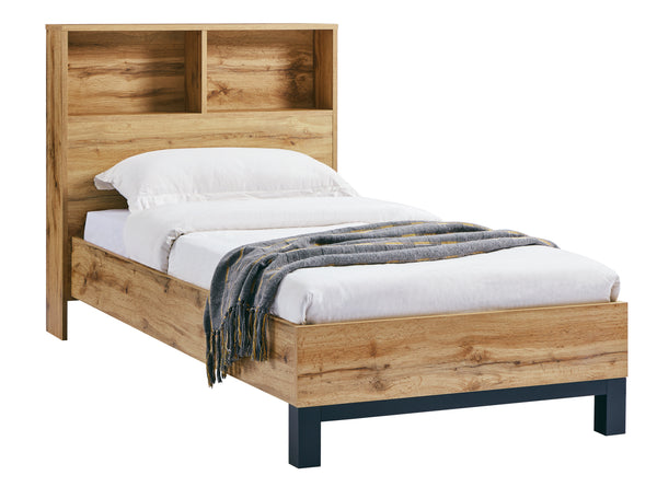 Delhi Bookcase Headboard Single Bed 90cm