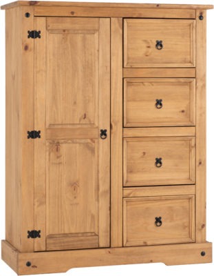 Charlie Pine Wood Wardrobe