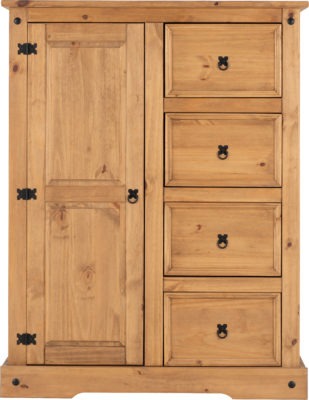 Charlie Pine Wood Wardrobe