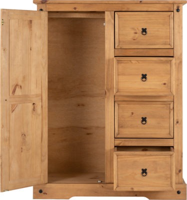 Charlie Pine Wood Wardrobe