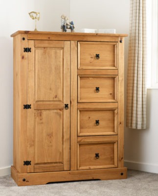 Charlie Pine Wood Wardrobe