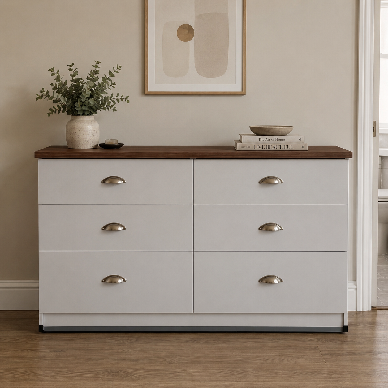 Capri 6 Drawers Twin Chest