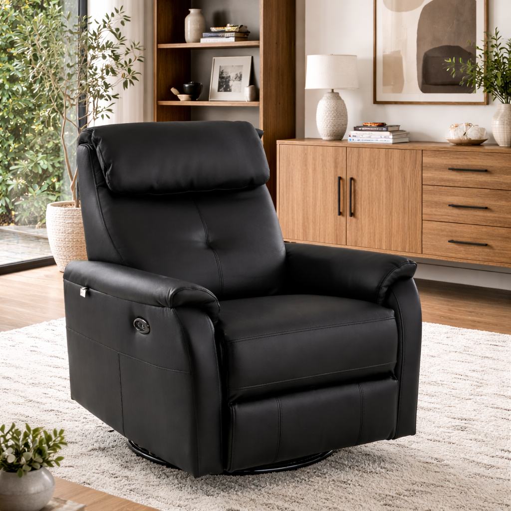 Gianni Leather Power Recliner Armchair
