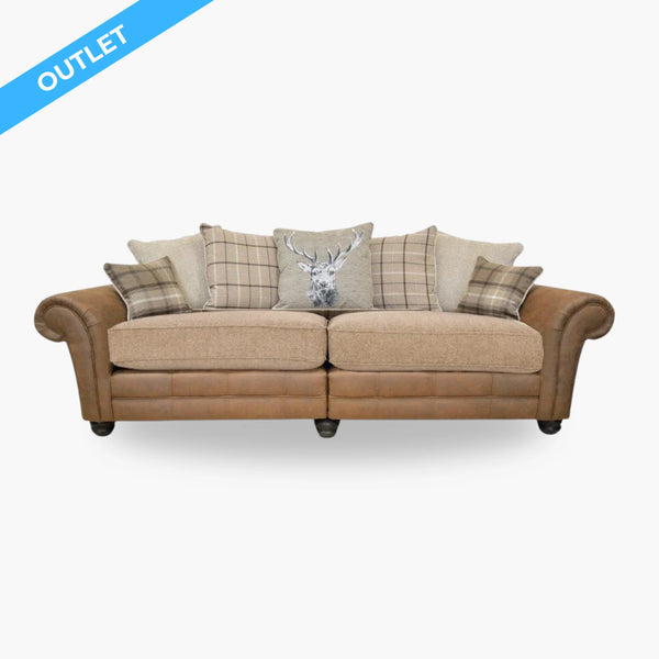 Cottage 3 Seater Oatmeal Sofa