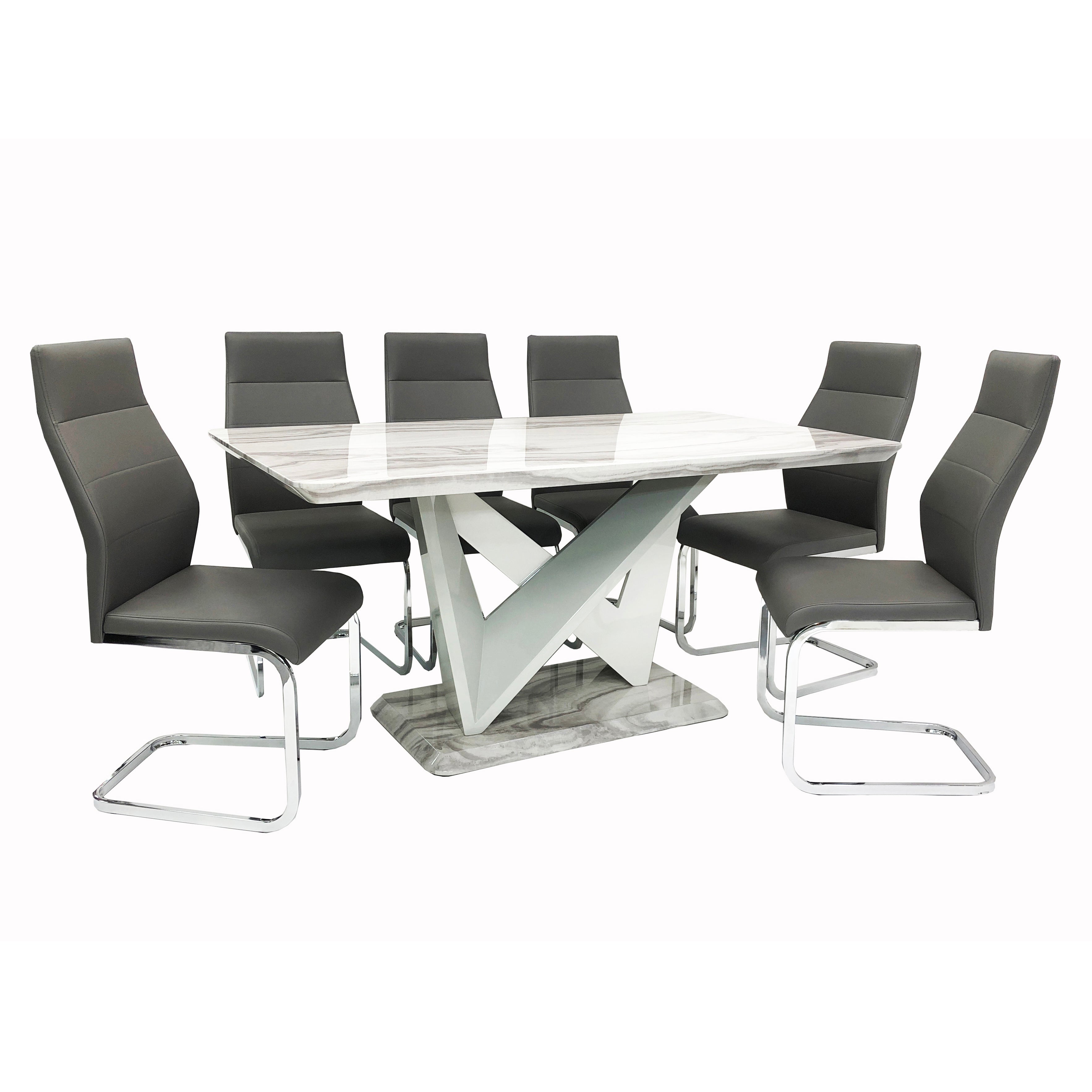 Georgiana Dining 160cm Table with Chairs