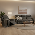 Angela Black Recliner Sofa