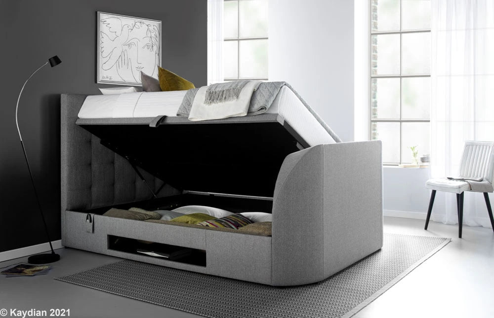 Barnard TV Storage Bed - Assisted lift system