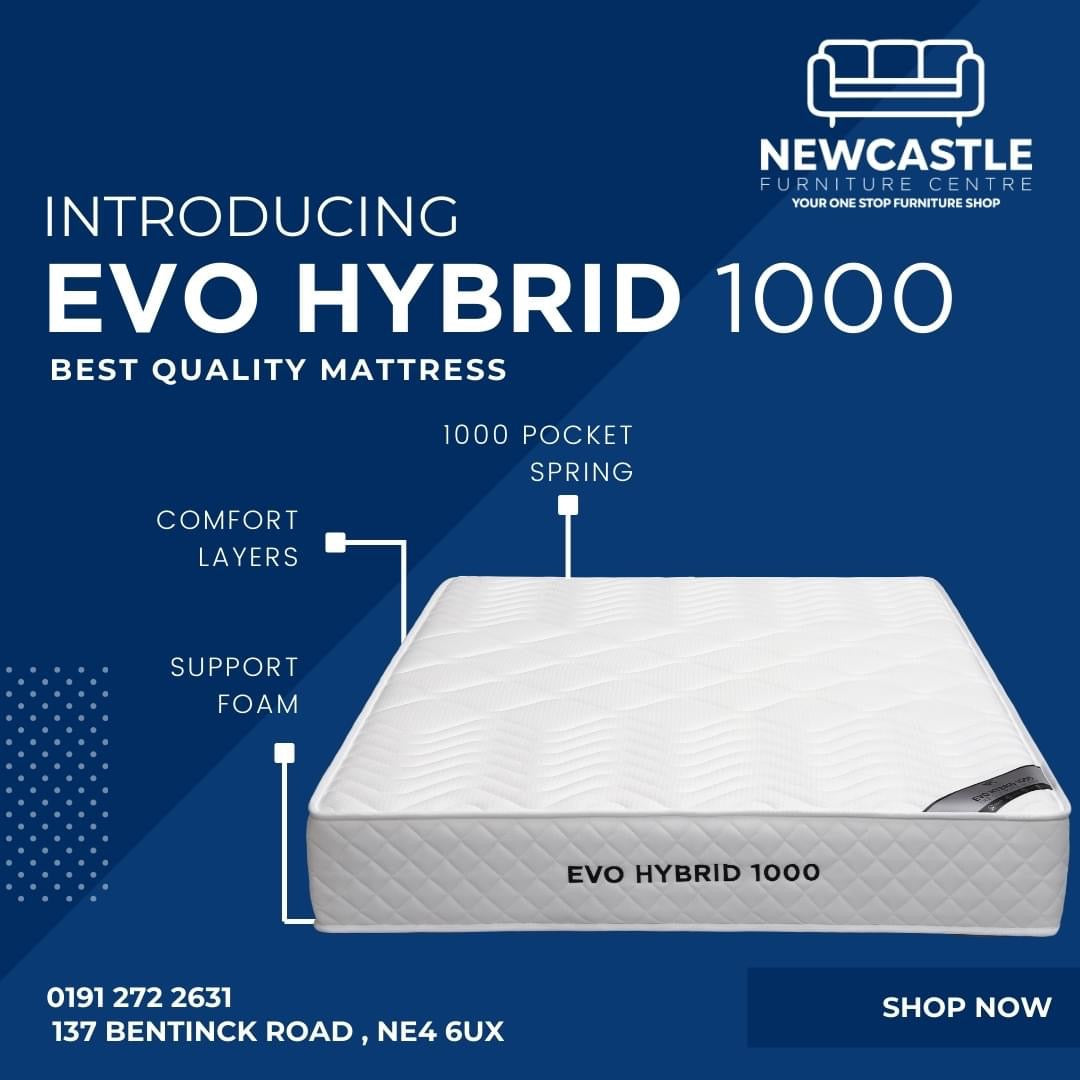 Evo Hybrid 1000 Pocket Sprung Mattress - Double