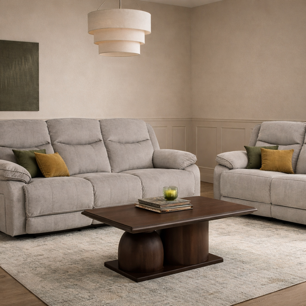 Sloane Grey Recliner Sofa