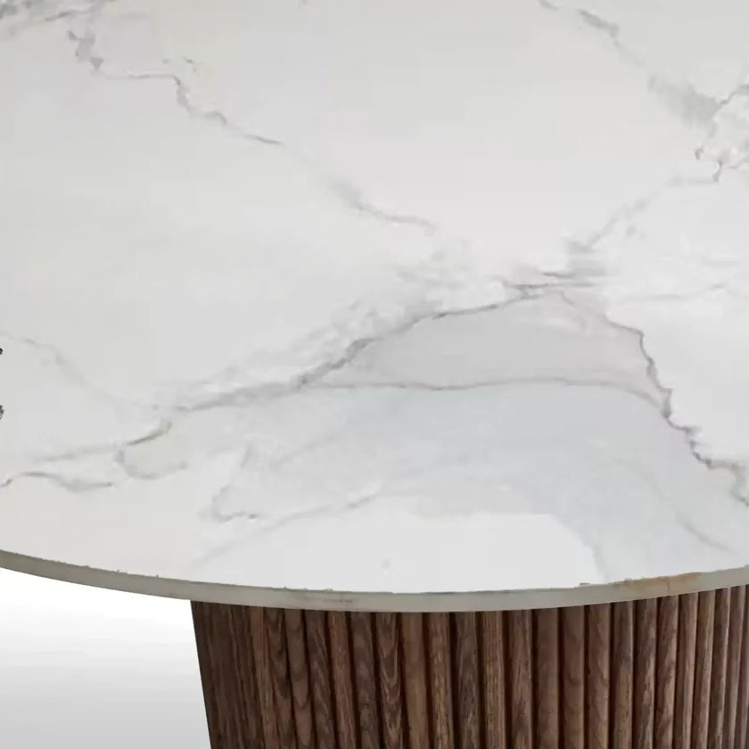 Mario White Ceramic Dining Table