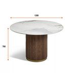Mario White Ceramic Dining Table