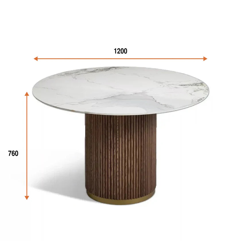 Mario White Ceramic Dining Table