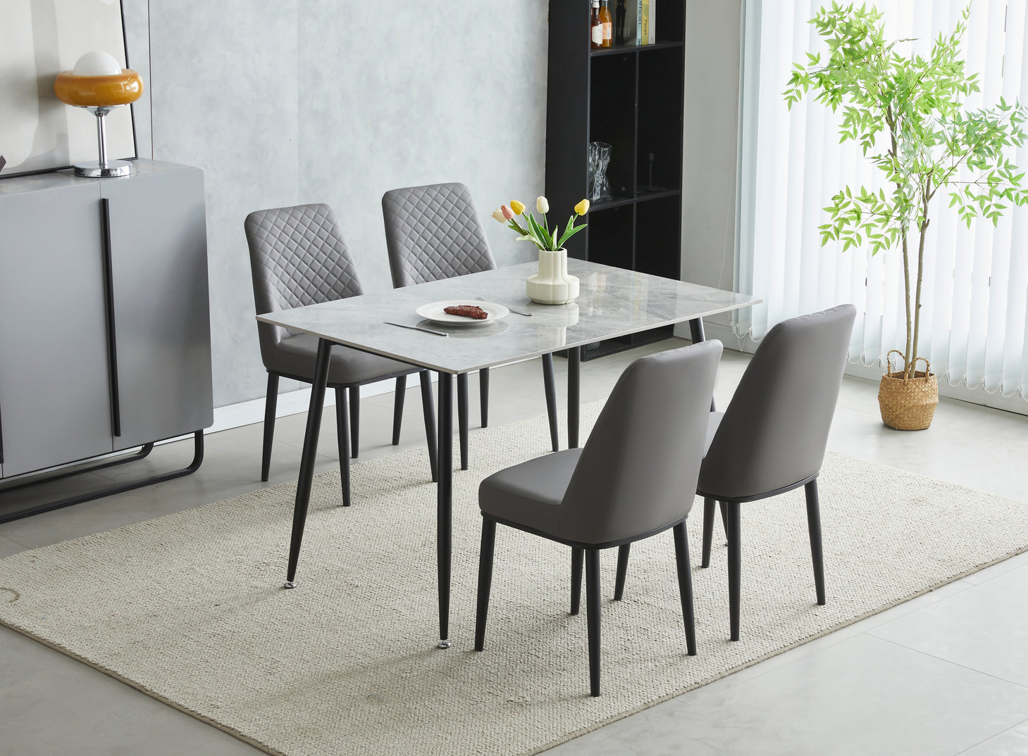 Cambridge 1.2m Dining Table with 4 Chairs