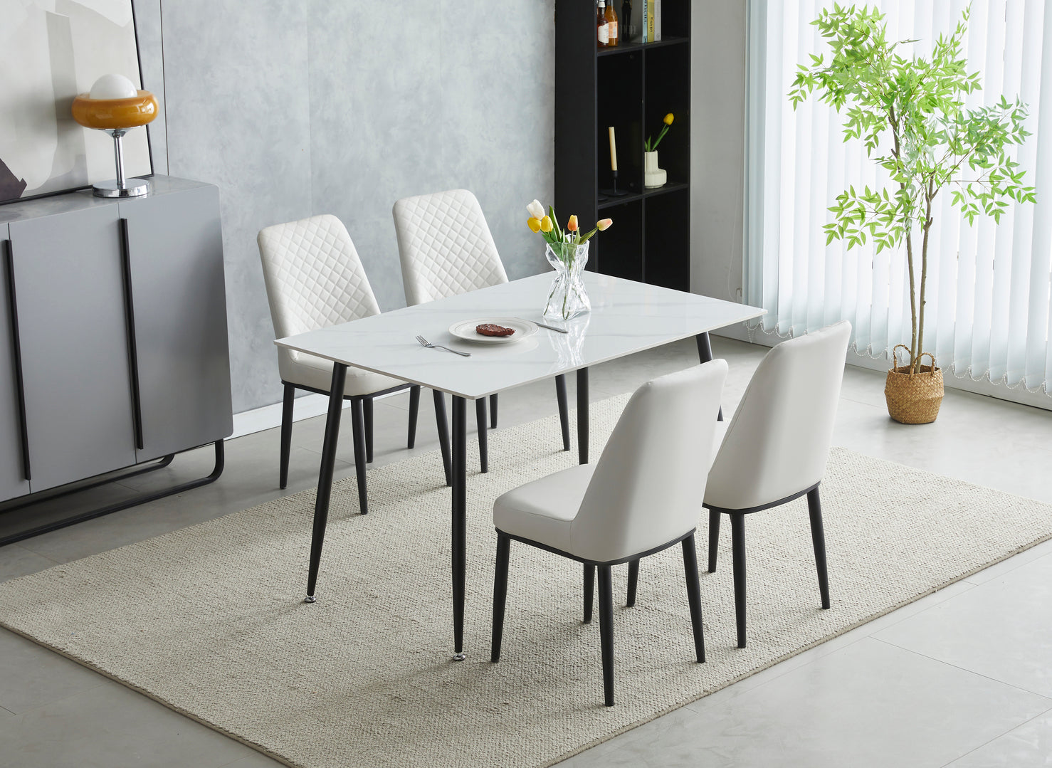 Cambridge 1.2m Dining Table with 4 Chairs