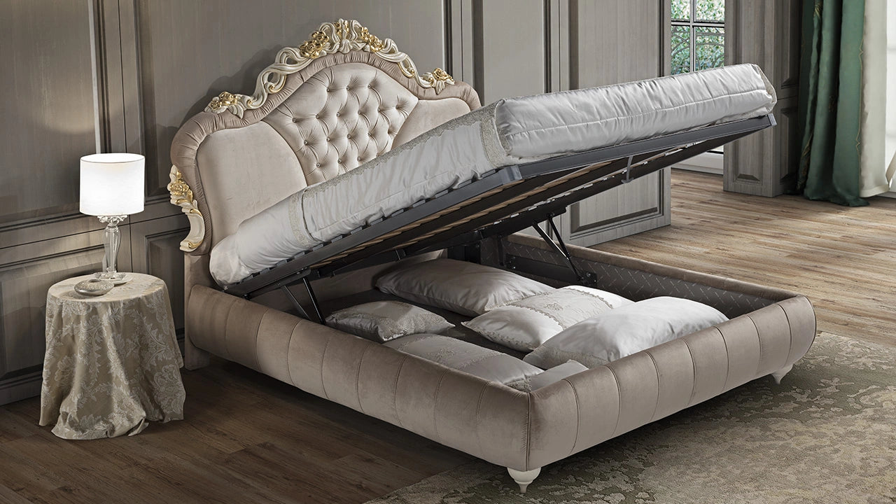 Sassy Ottoman Double Bed Frame with Headboard