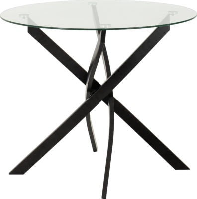 Spencer Round Glass Top Dining Table