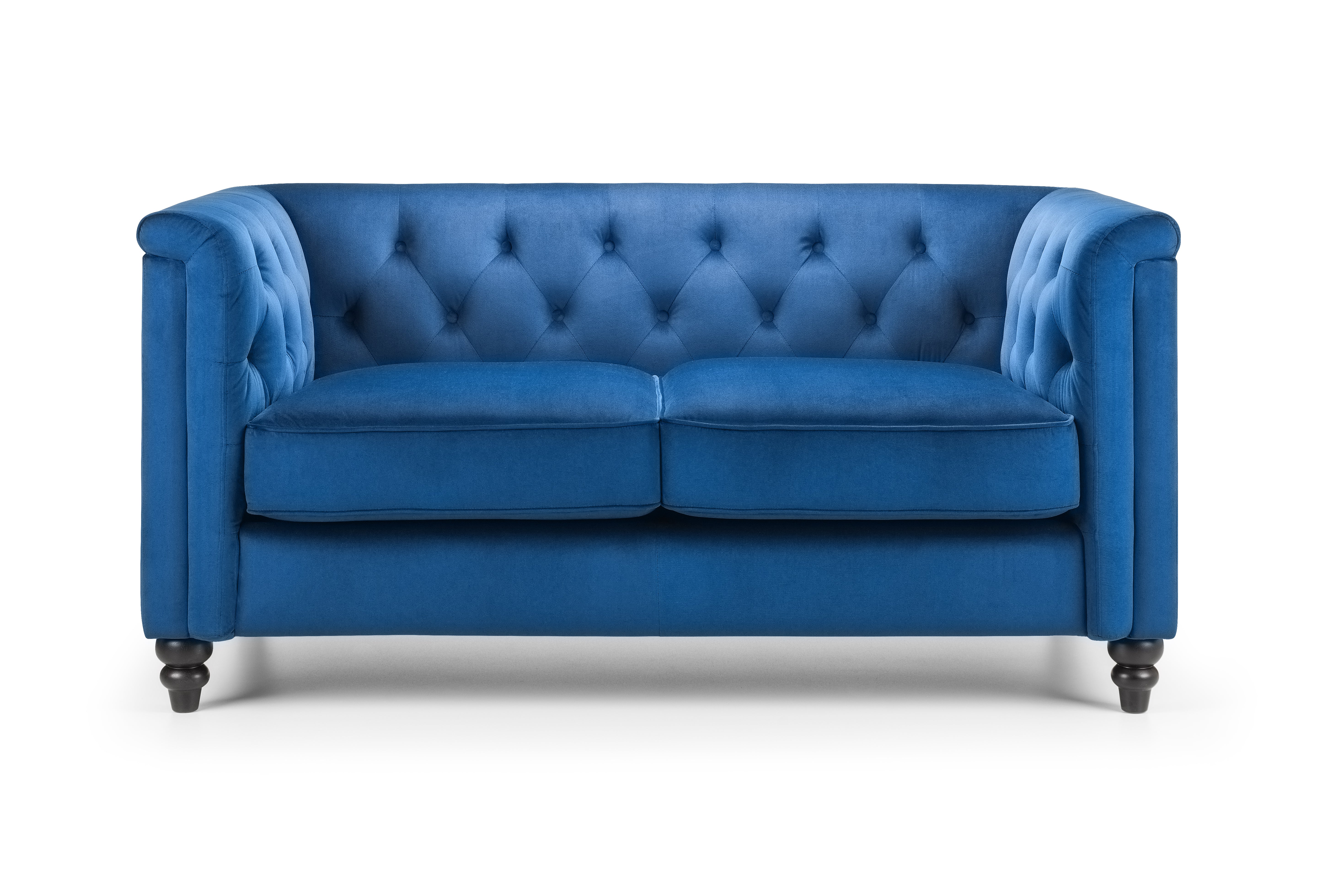 Basmin 2 Seater Sofa - Blue Velvet