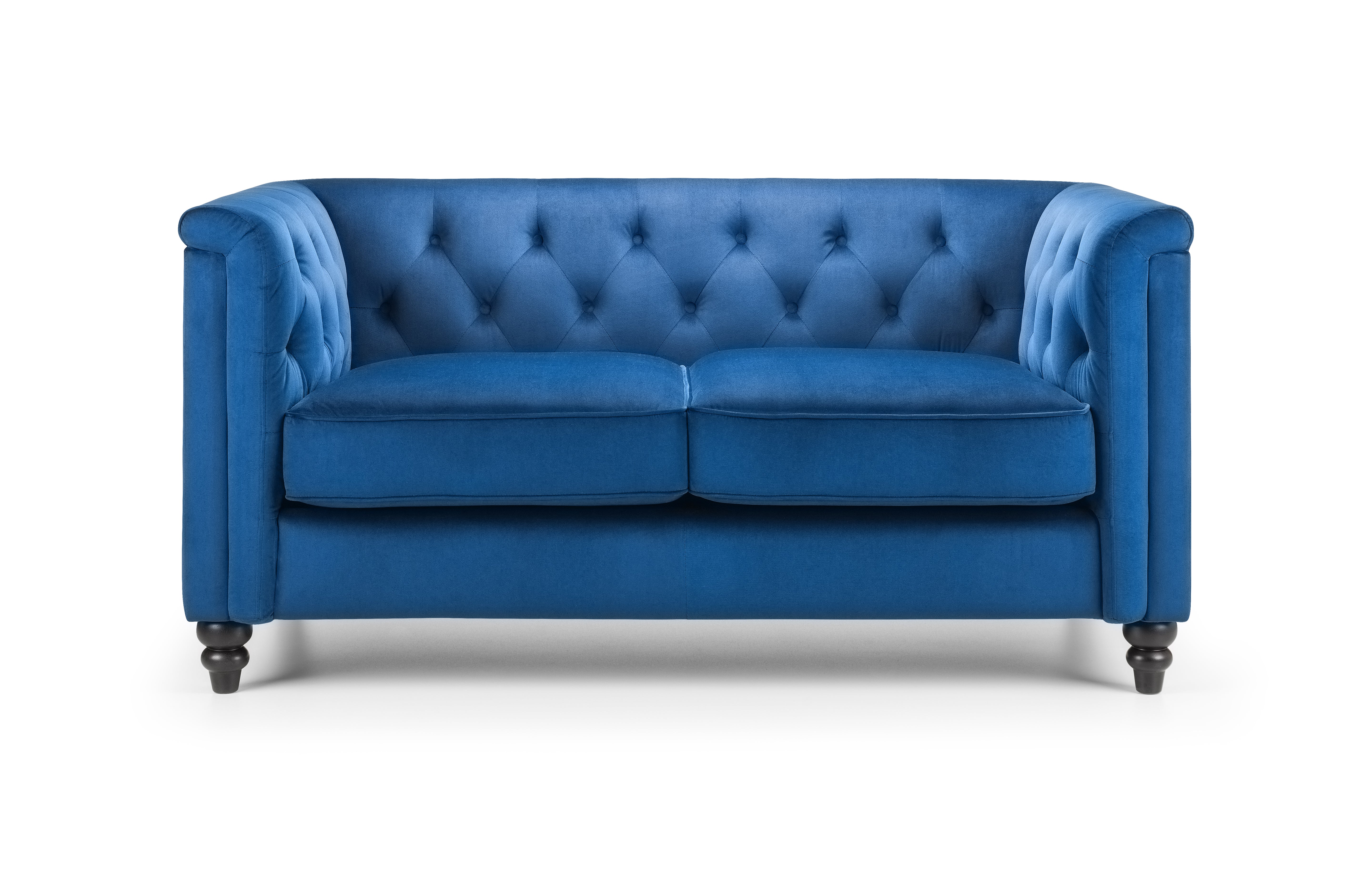 Basmin 2 Seater Sofa - Blue Velvet