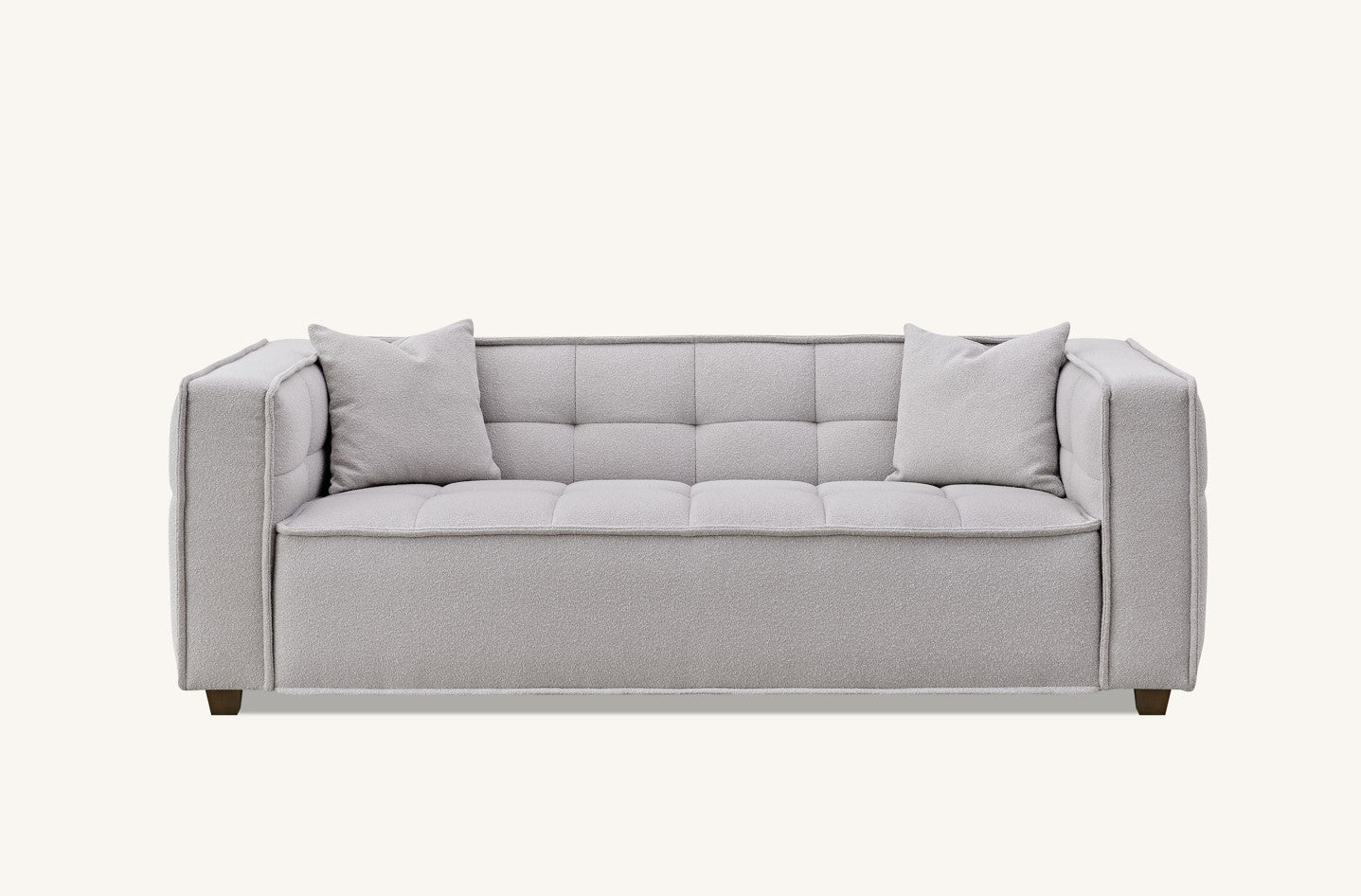 Casper 3 Seater Sofa in Putty Boucle Fabric - Casper Range