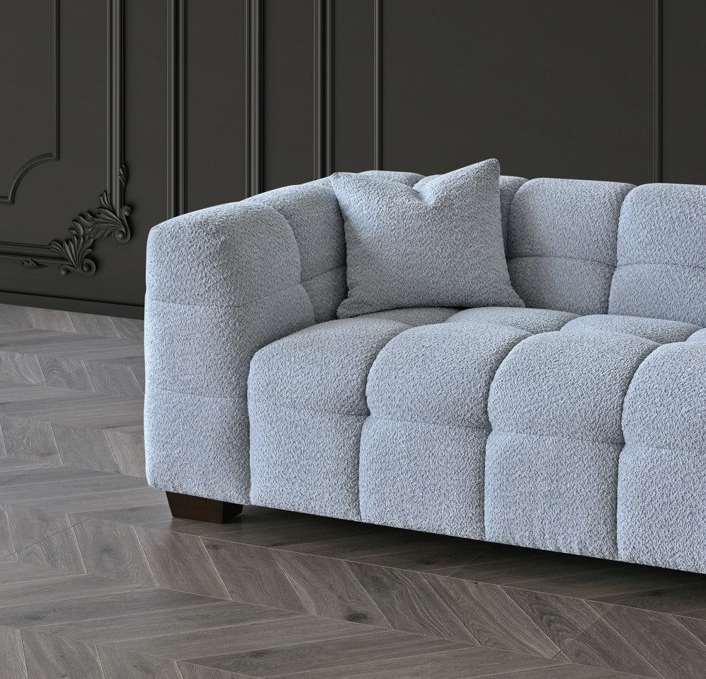 Tribeca Sofa Range in Pearl Boucle Fabric