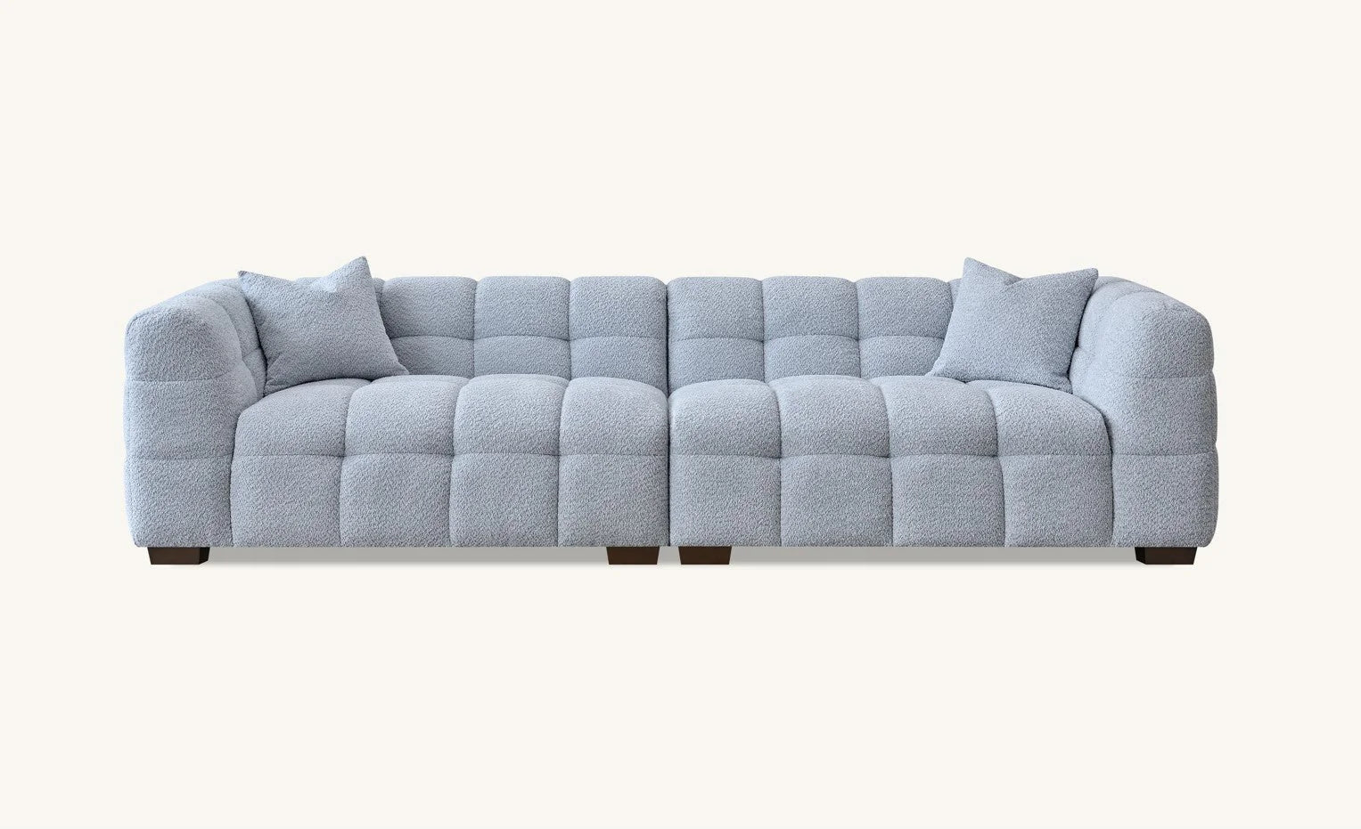 Tribeca 4 Seater Sofa in Pearl Boucle Fabric