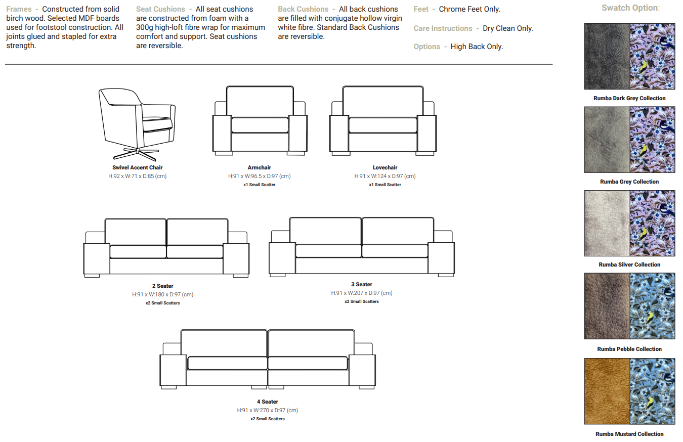 Royal Due Sofa Range