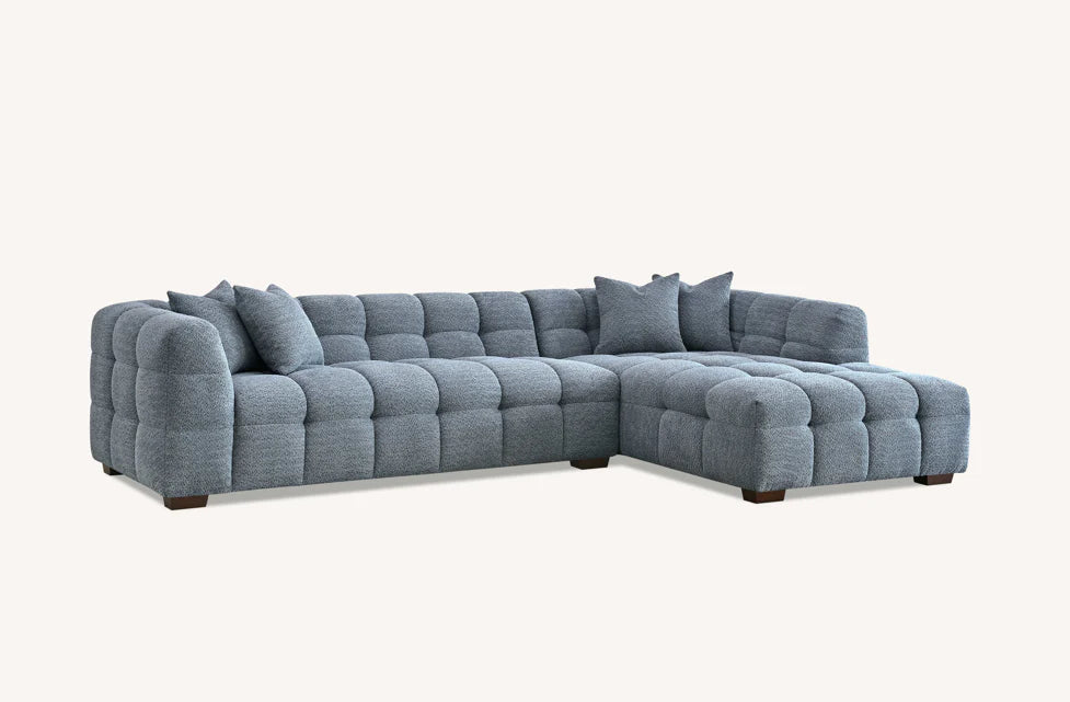 Bubbly Sofa in Iron Boucle Fabric