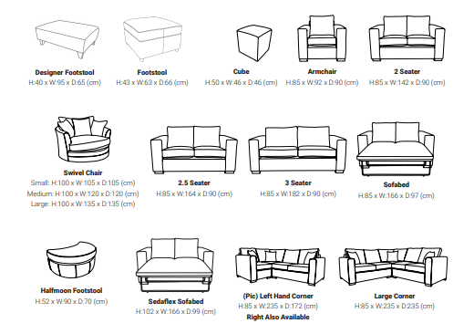 Newton 3 Seater Sofa Collection