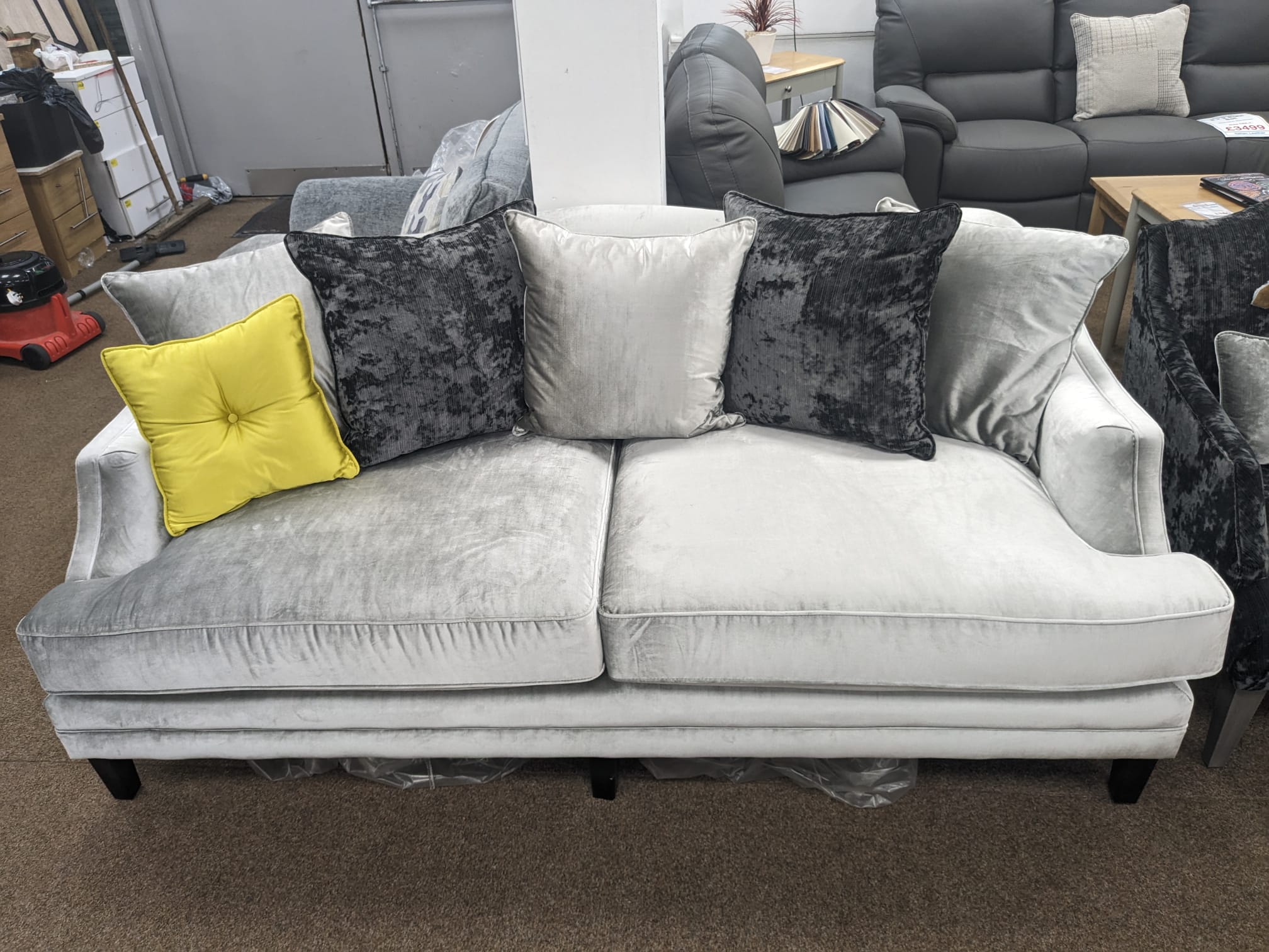 Vida 4 Seater Sofa + Matching Accent Chair - Clearance