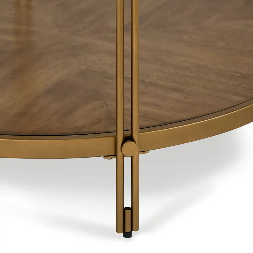 Amber Glass Coffee Table