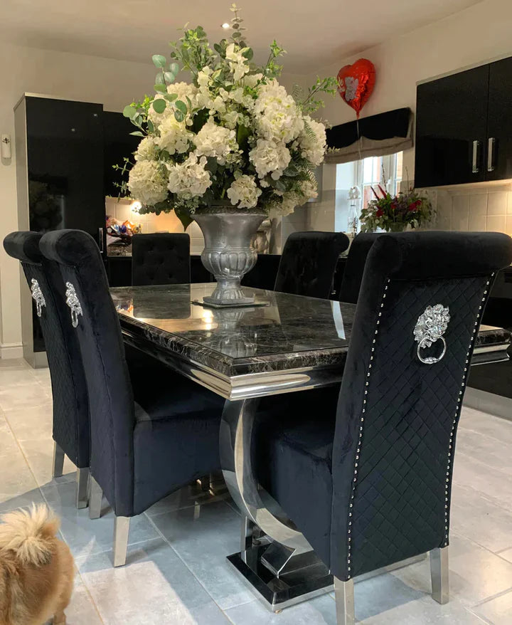 Dining room chairs with knockers deals
