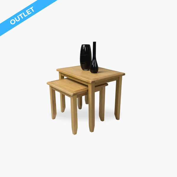 Oak nest of tables