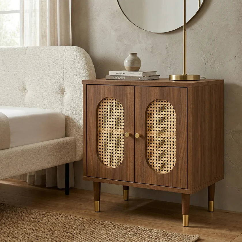 Rattan Bedside Cabinet